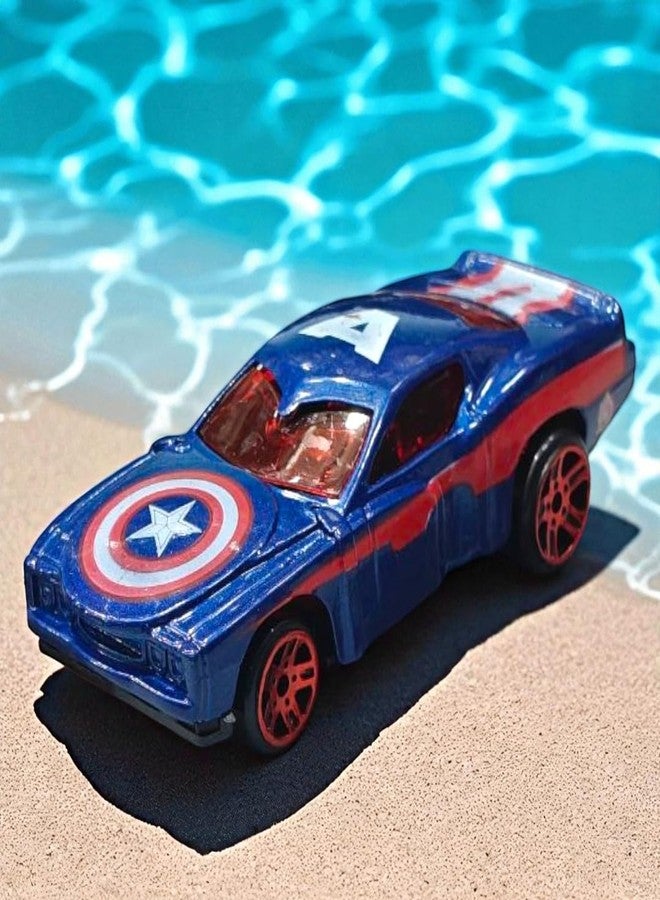 SARASI Super Hero Theme Cars Diecast Metal Toy Car Play Set for Kids (Multicolor, Pack of: 5) - Image 3